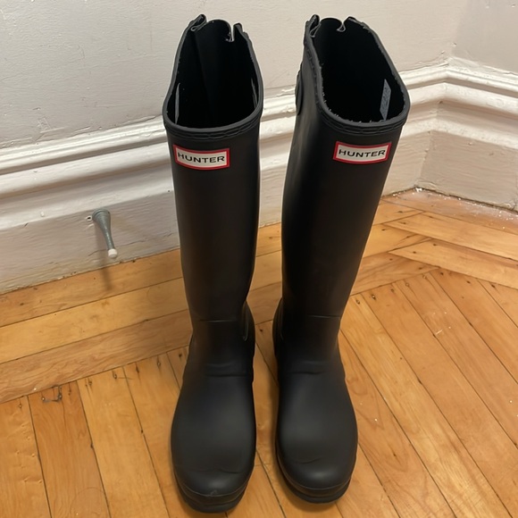 HUNTER Original Tall Rain’Boots - size 8 - Picture 10 of 11